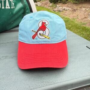 Cardinals Baseball Hat‎ - Blue and Red Velcro Back